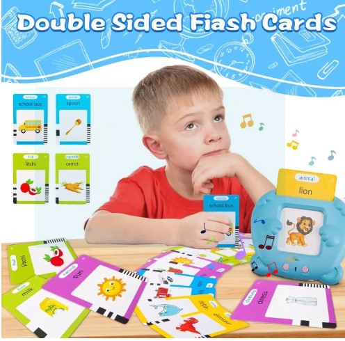 Talking Flash Cards Educational Toys - Talking Flashcards Learning Toys for Toddlers -